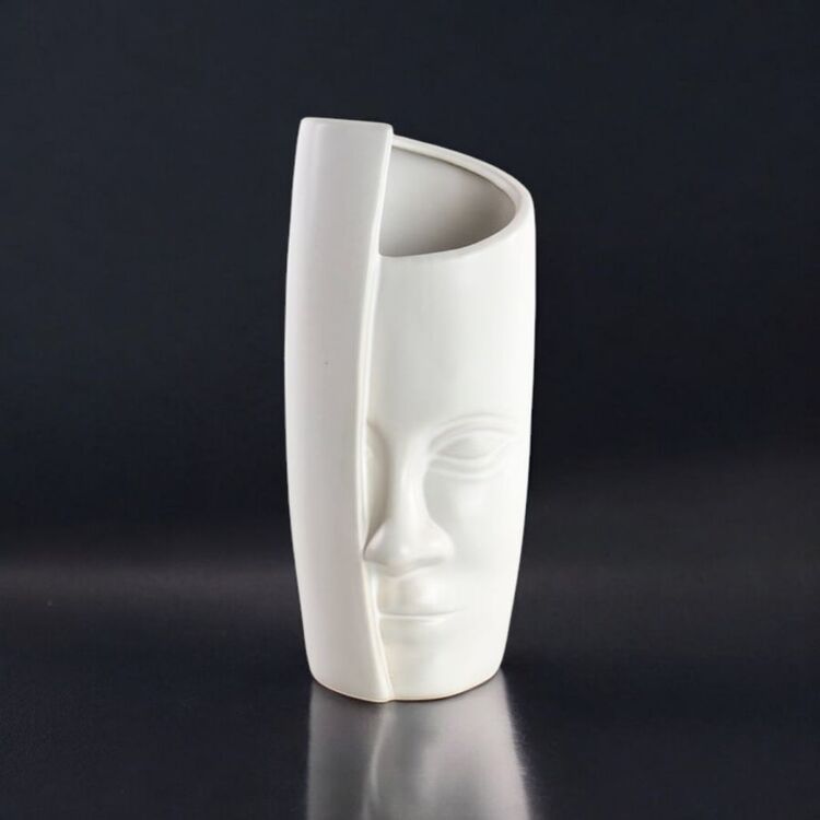 Mystic Face Dekoratif Vazo – Modern Sanat Dokunuşu ile Eşsiz Tasarım