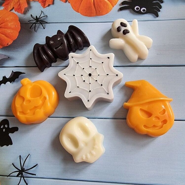 Halloween Bal Kabağı Model 50 Gram Lüks El Yapımı Soya Wax Melts Buhurdanlık Mumu