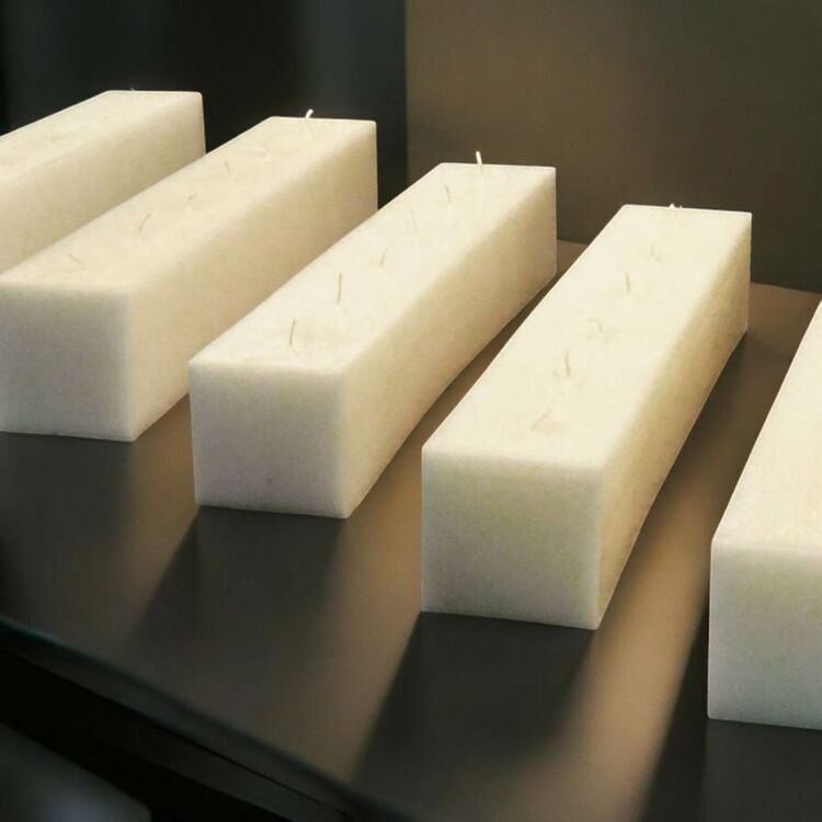 El Yapımı Soya Mumu Uzun Blok Mum