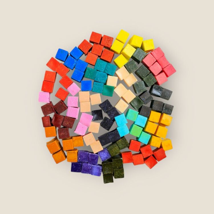 Sevimli Mini Küp Model 160' Lı Set 120 Gram Lüks El Yapımı Soya Wax Melts Buhurdanlık Mumu