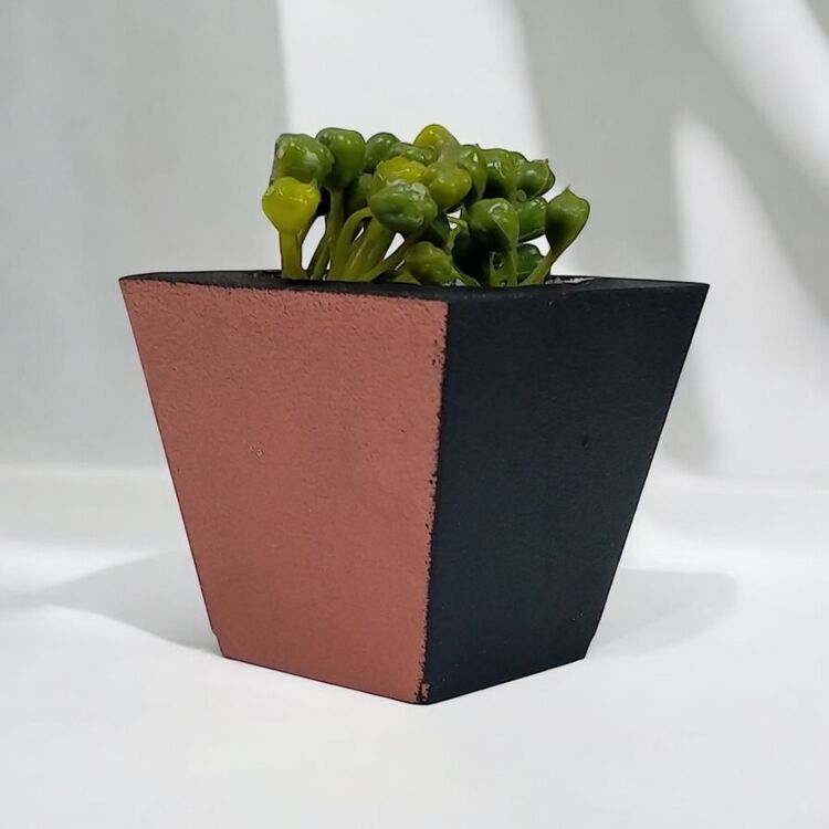 Tricolor Beton Sukulent Saksısı | Minimalist & Estetik Dekor | El Yapımı & Doğa Dostu