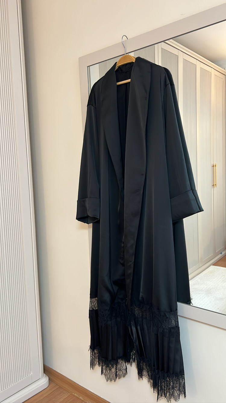 Zara Saten kumaş abaya