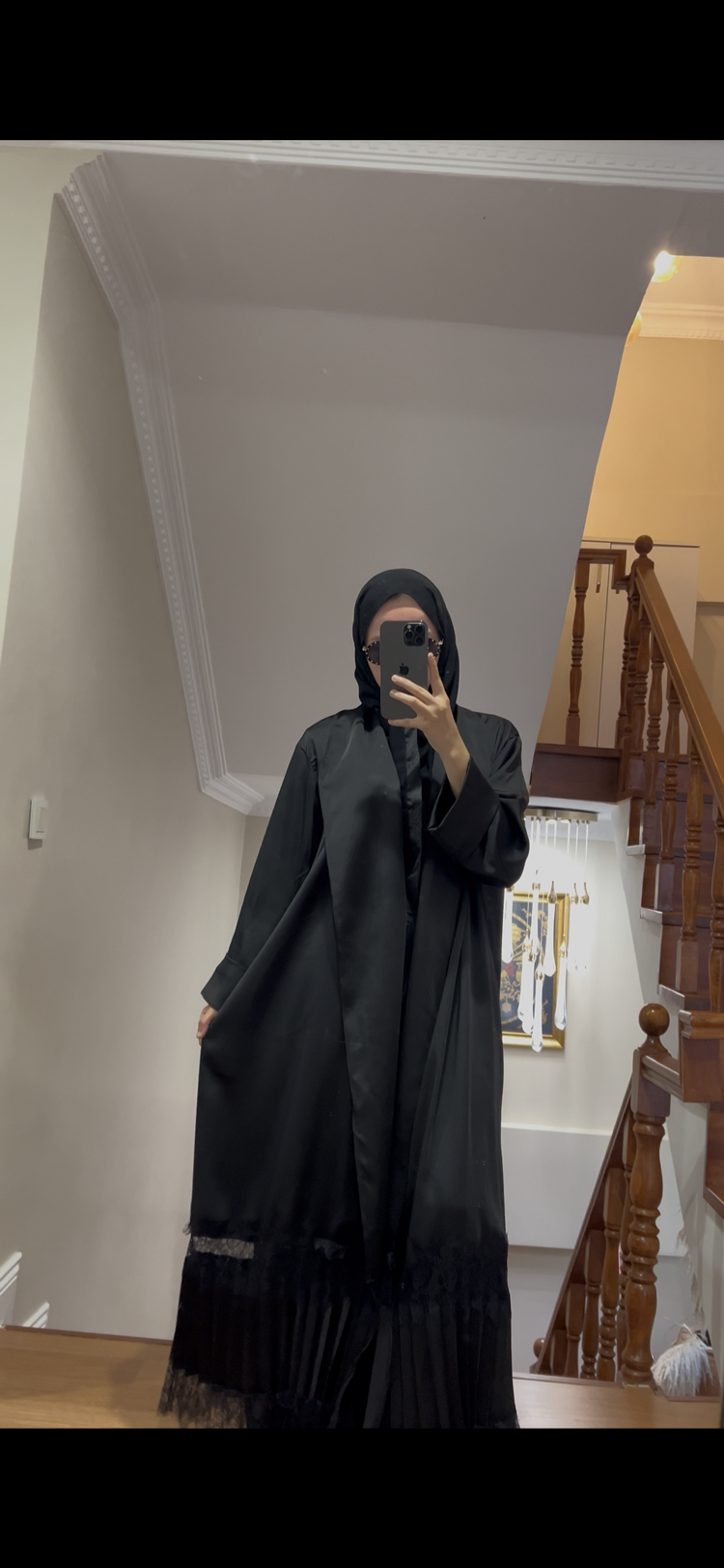 Zara Saten kumaş abaya