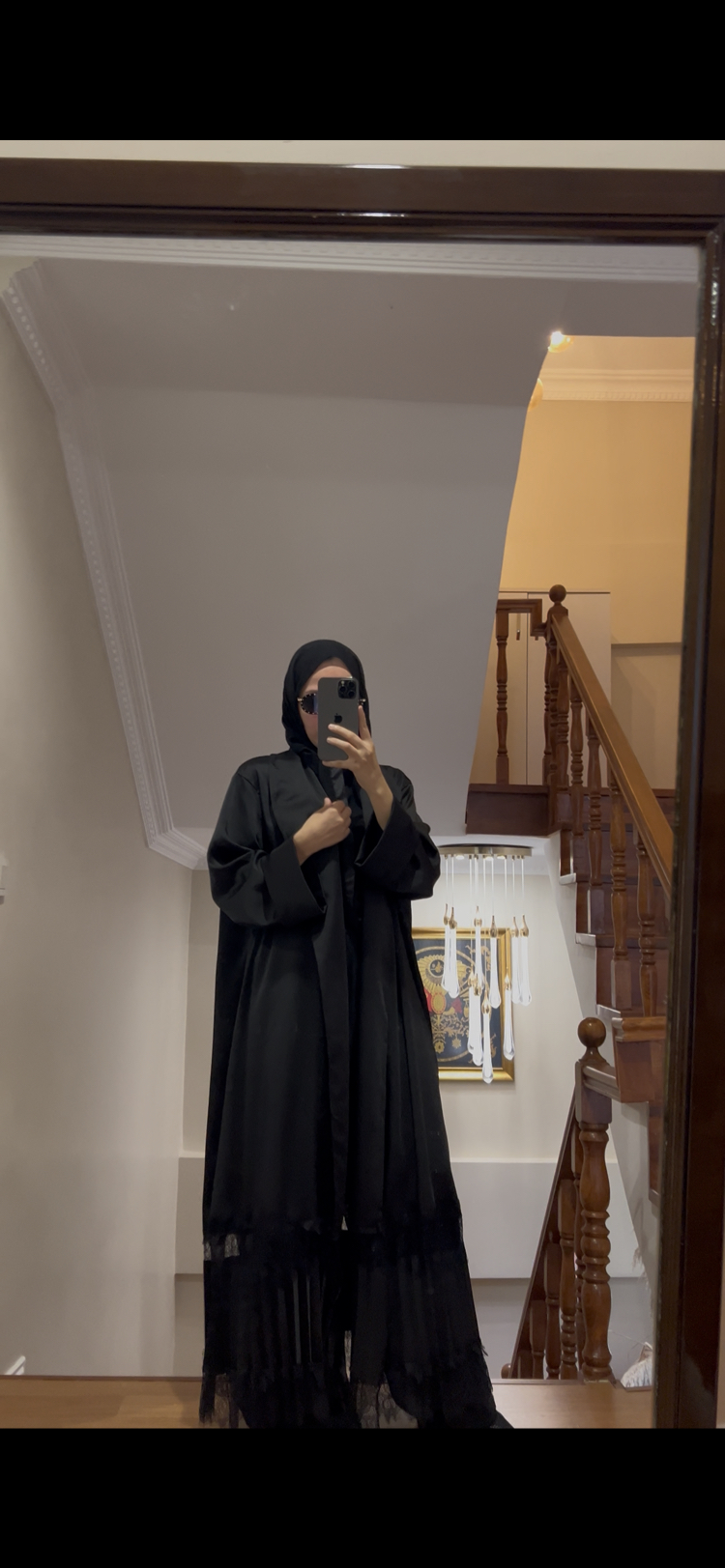 Zara Saten kumaş abaya
