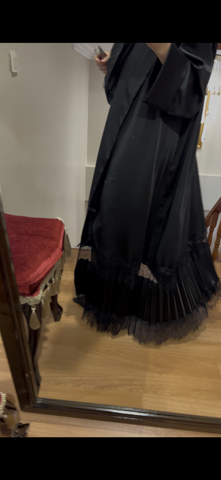 Zara Saten kumaş abaya