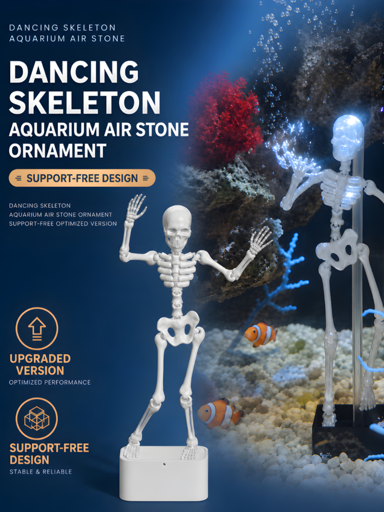 Dans Eden İskelet Akvaryum Süsü