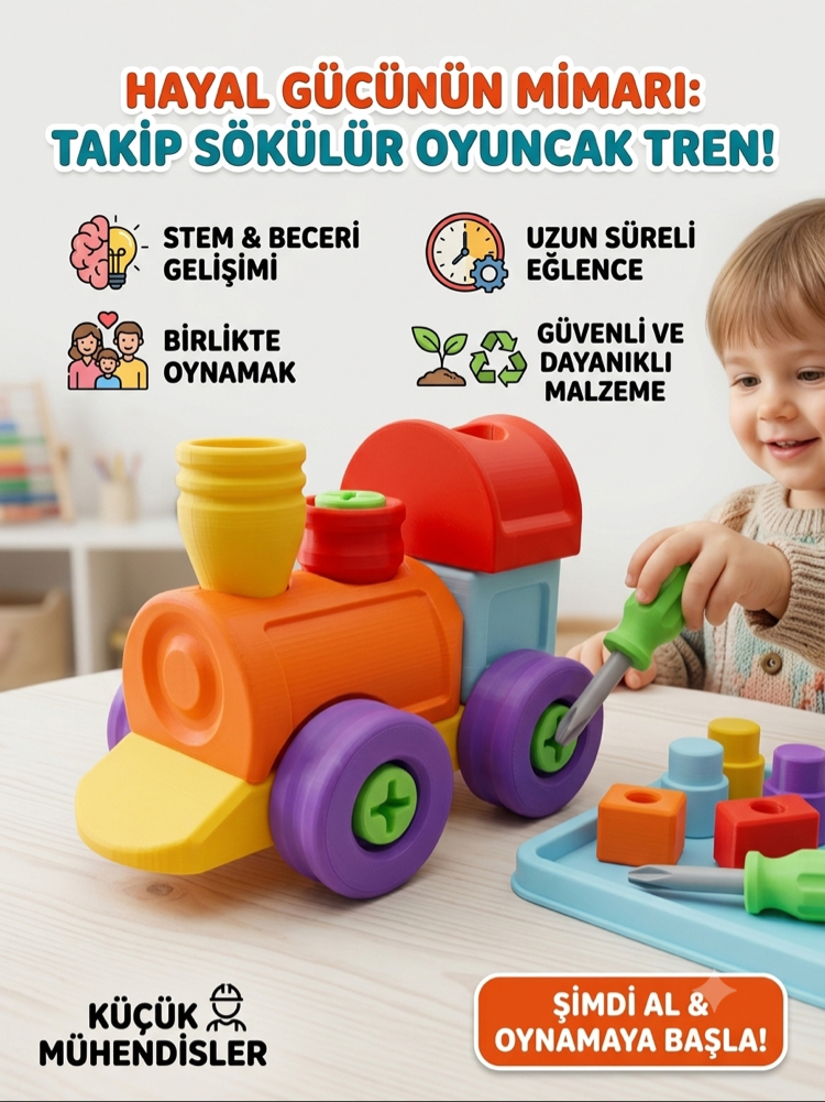 Sök-Tak Lokomotif Oyuncak