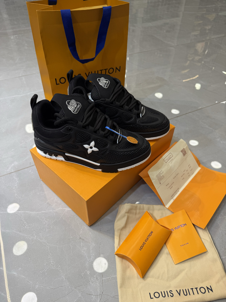 LV skate siyah sneakers