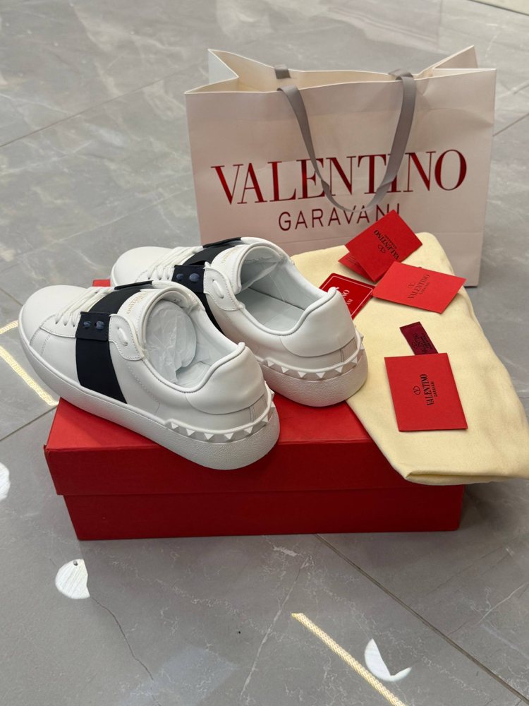 Valentino open beyaz lacivert sneakers
