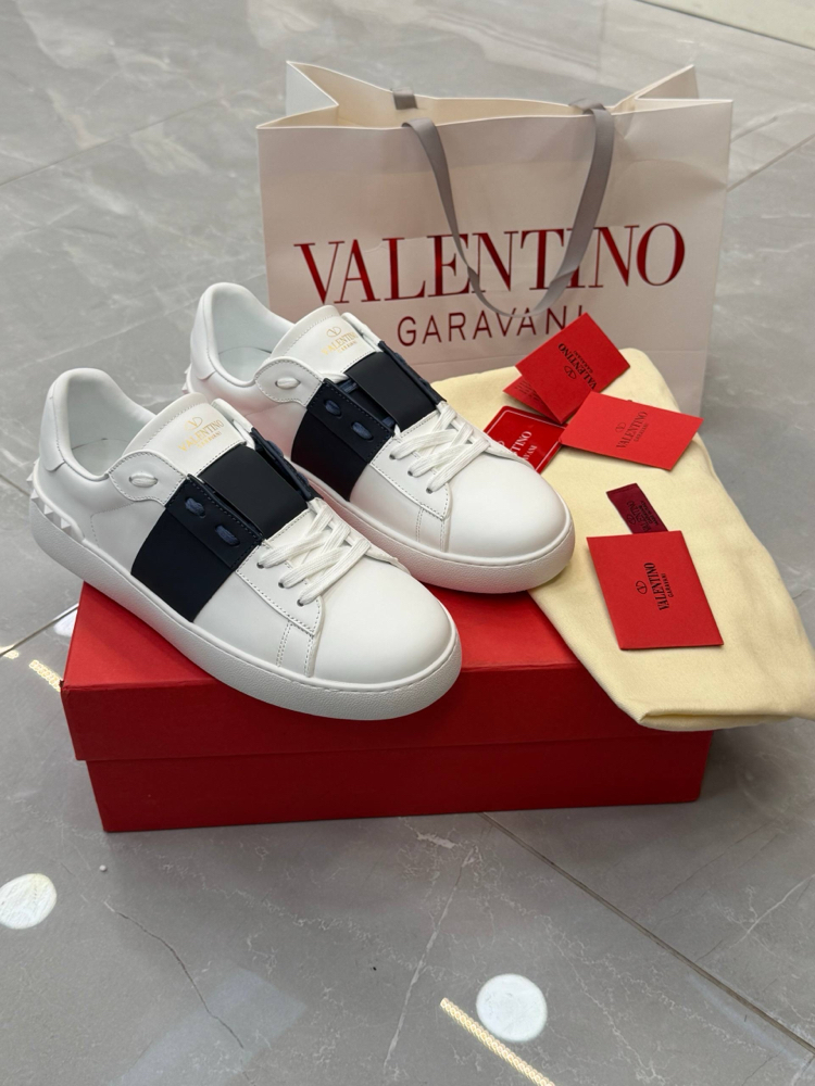 Valentino open beyaz lacivert sneakers