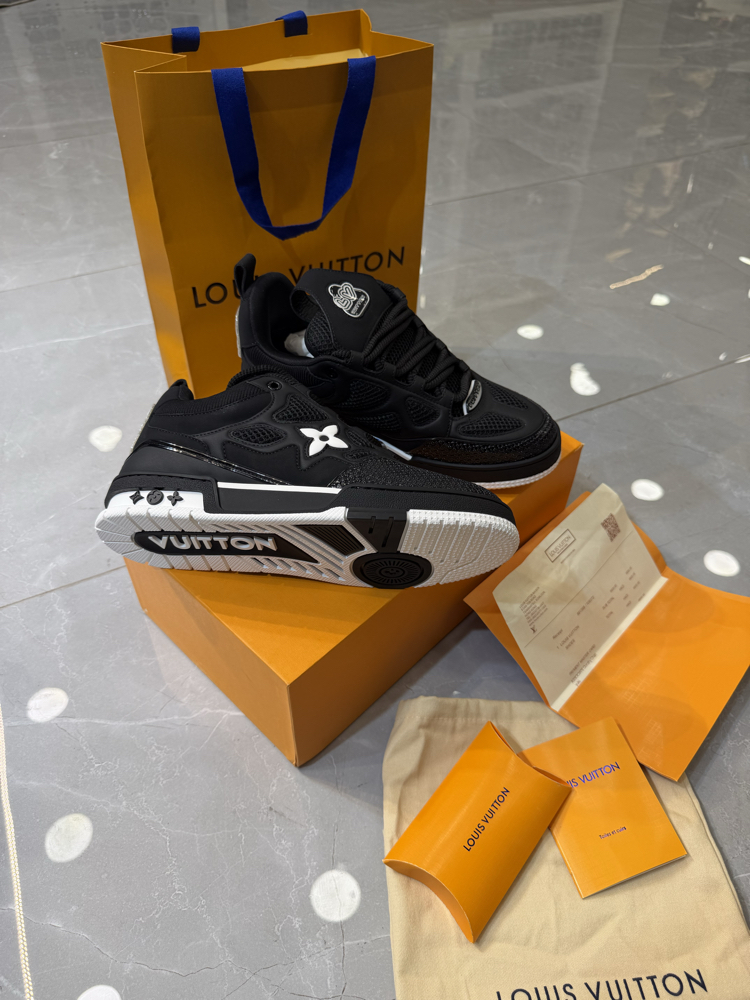LV skate siyah sneakers