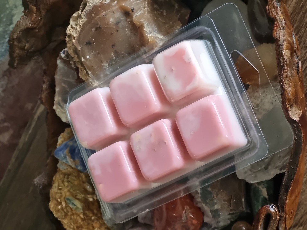 El yapımı, çilek kokulu soya wax buhurdanlık koku tableti