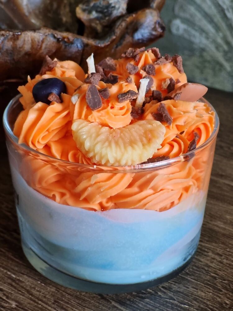 Çilek & Vanilya Kokulu Doğal Vegan Mum-El Yapımı-
