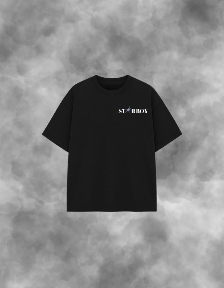 STARBOY PUNK -Ön ve Arka Baskılı Unisex Premium Tişört 