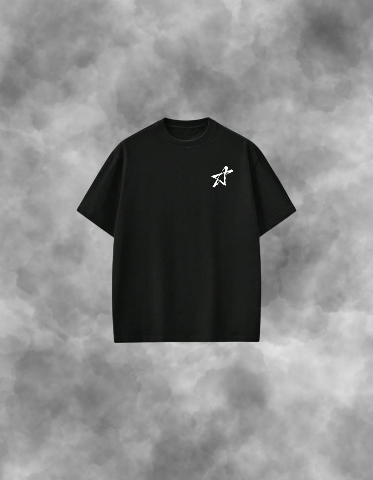 HUMAN-Arka Ve Ön Baskılı Unisex Premium Tişört 