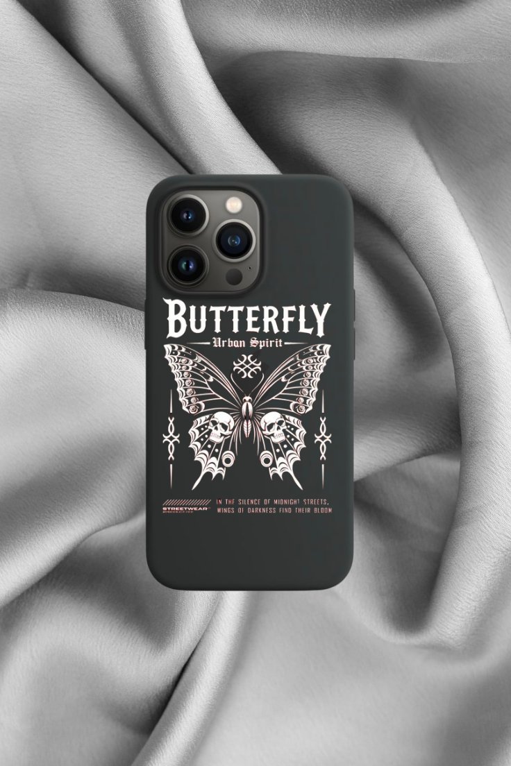 BUTTERFLY- Siber Estetik Grunge Tasarım