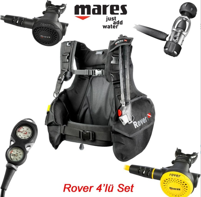 mares regülatör bcd rover 4 lü set