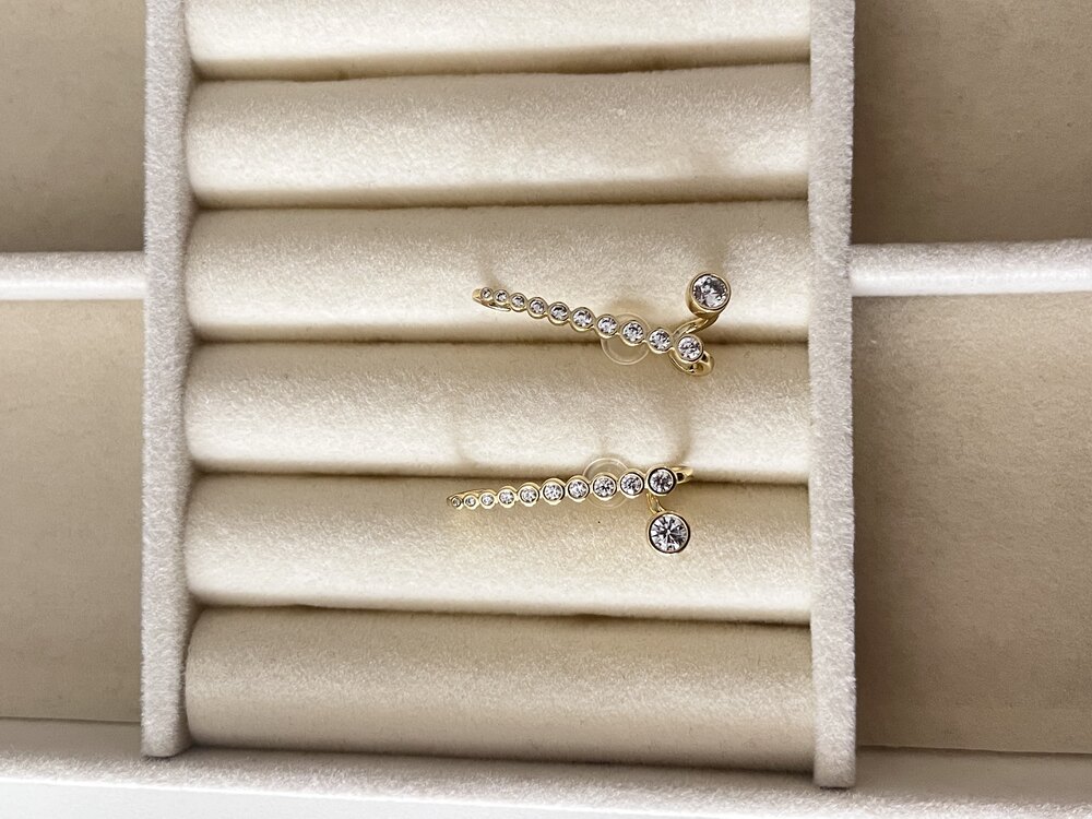 Xuping Taşlı 14K Lisa Küpe