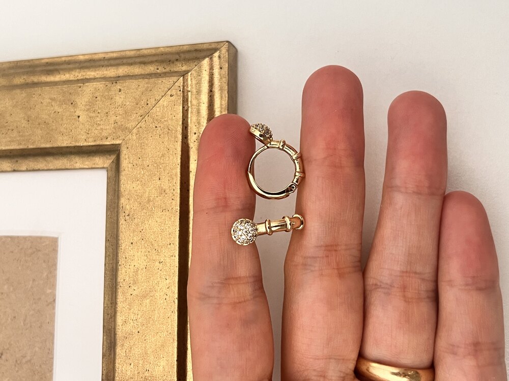 Xuping 14K Top Küpe