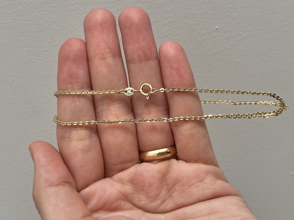 Xuping 14K İç içe Geçmiş Halka Zincir