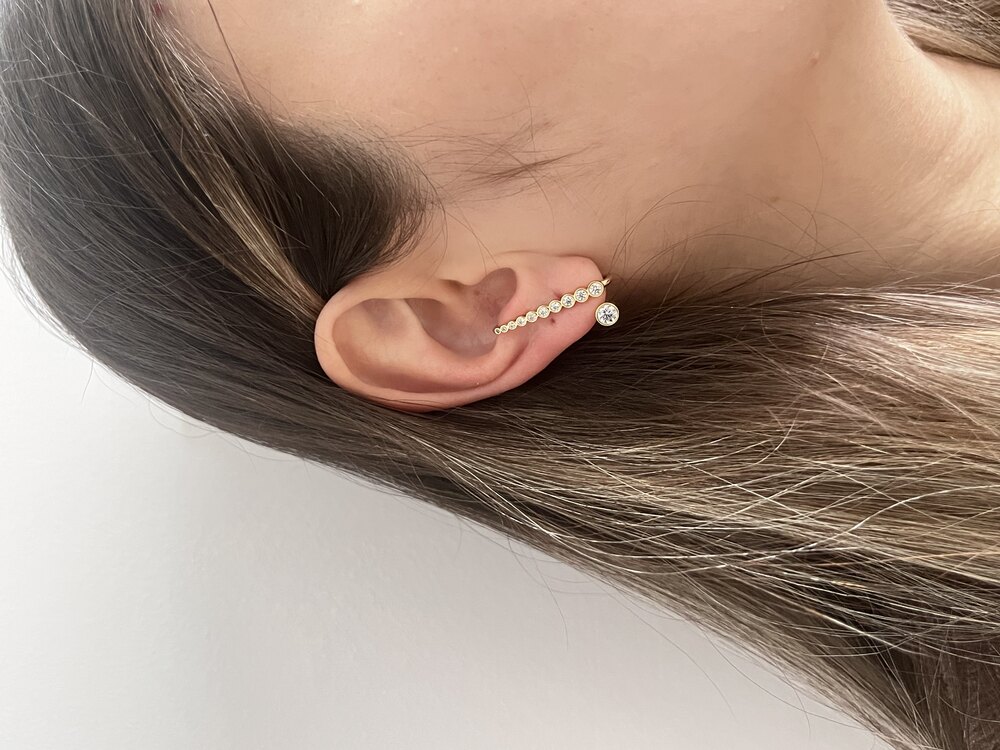 Xuping Taşlı 14K Lisa Küpe