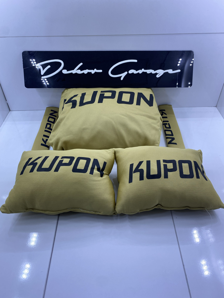 Kupon Şampanya Set Kılıf + Boyun Yastığı Ve Kemer Pedi