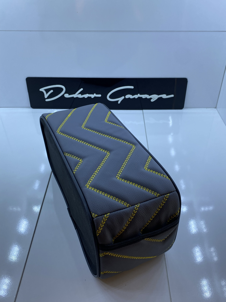 Sünger Kolçak Deri Siyah Sarı Model 2