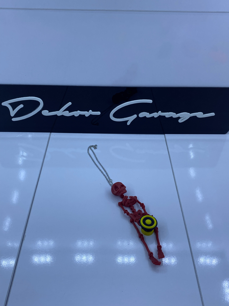 İskelet Ayna Süsü Bass Tutan Model Kırmızı