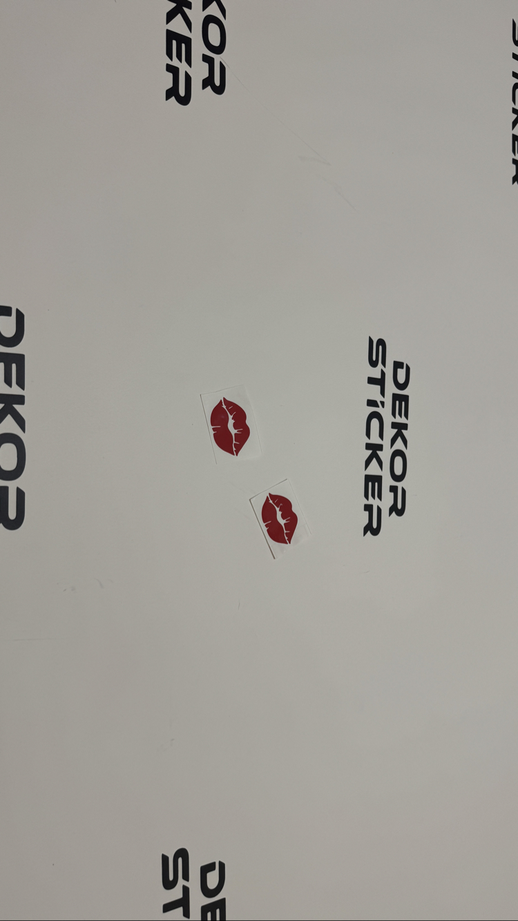 Plaka için dekor Sticker (2 adet)