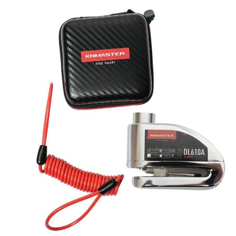  KNMASTER DL610A Alarmlı Motosiklet Disk Kilidi | Silver