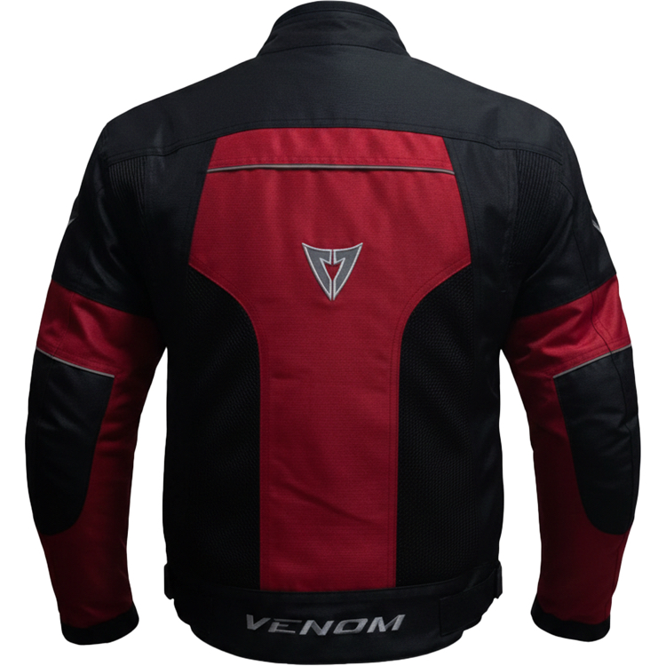 VENOM Dynamic 4 Mevsim Motosiklet Montu - Siyah/Kırmızı