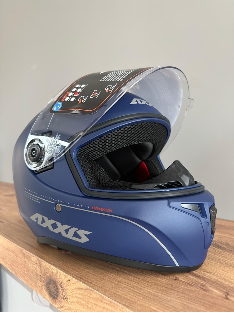 ️ Axxis Draken S Solid Mat Mavi Kask