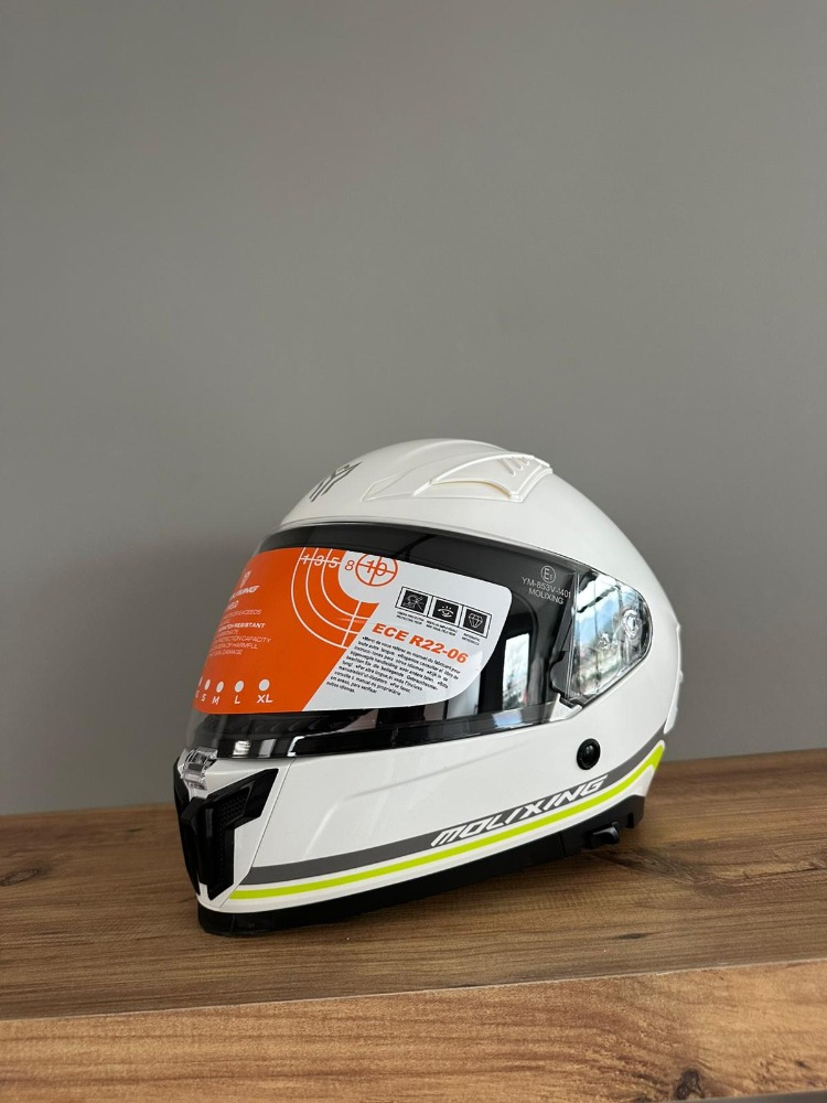 MOLIXING İÇİNDEN VİZÖRLÜ KASK BEYAZ