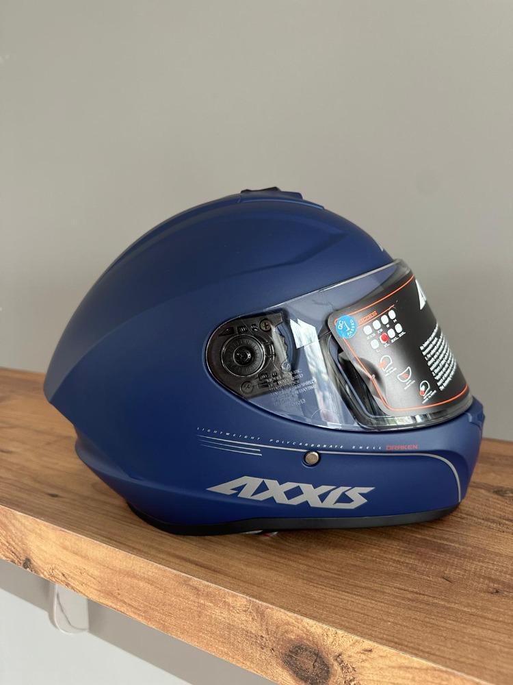 ️ Axxis Draken S Solid Mat Mavi Kask