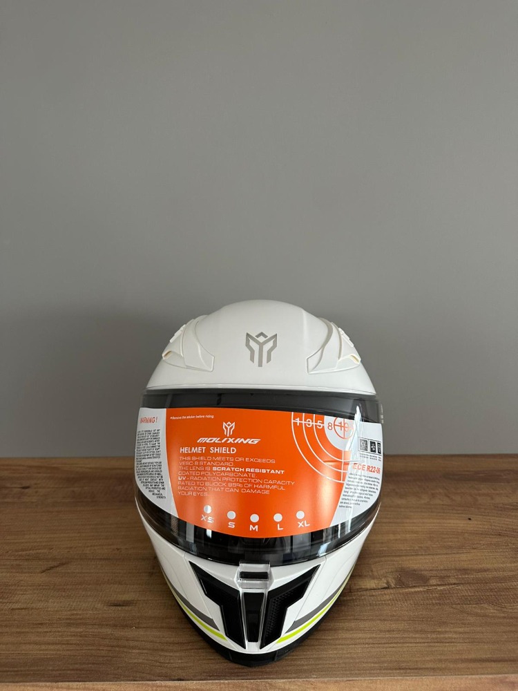 MOLIXING İÇİNDEN VİZÖRLÜ KASK BEYAZ