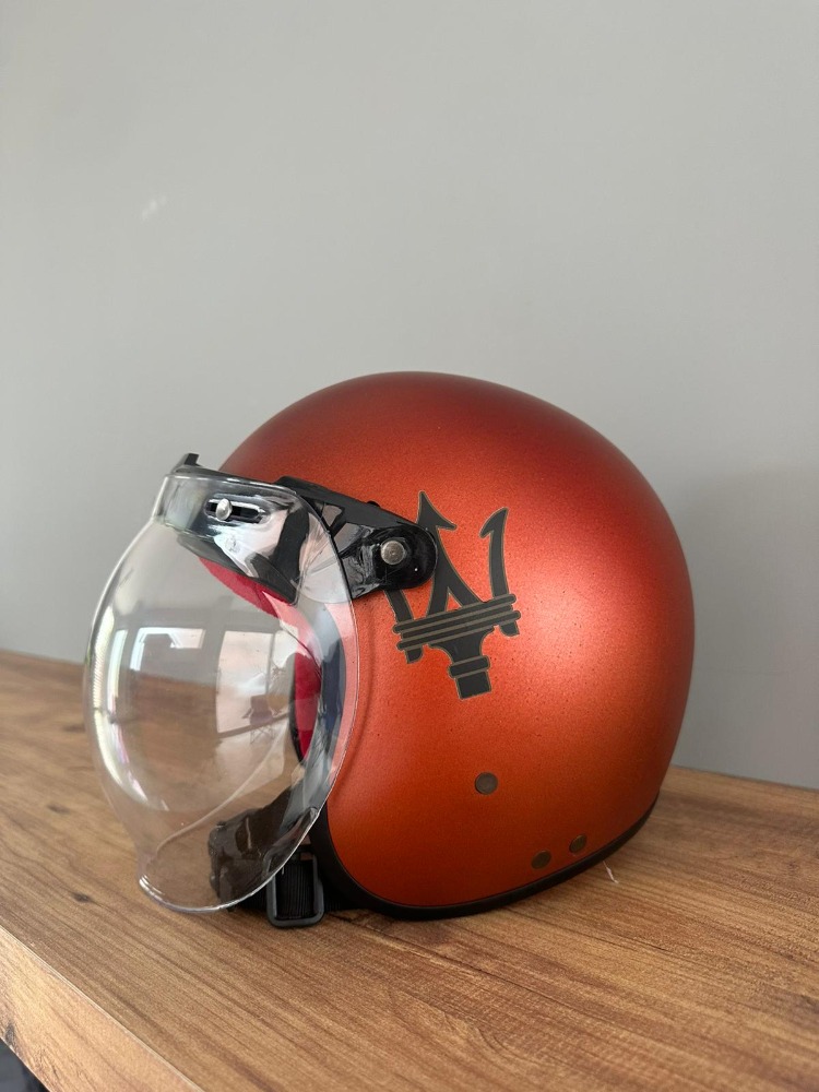 RETRO YARIM KASK TURUNCU