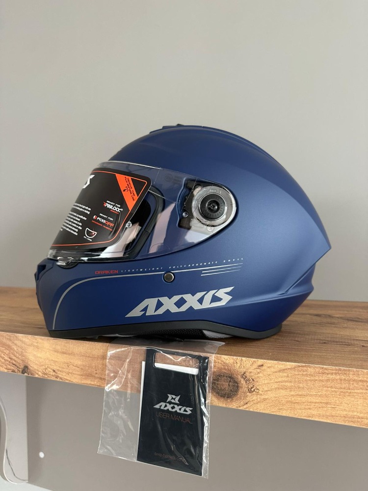 ️ Axxis Draken S Solid Mat Mavi Kask