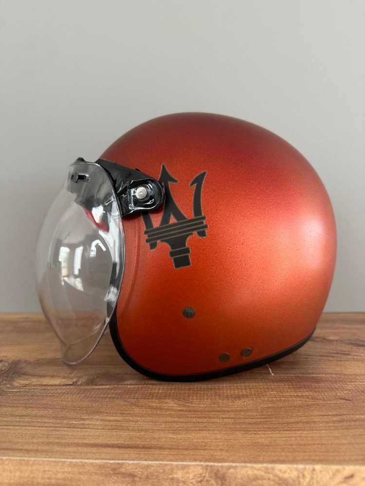 RETRO YARIM KASK TURUNCU