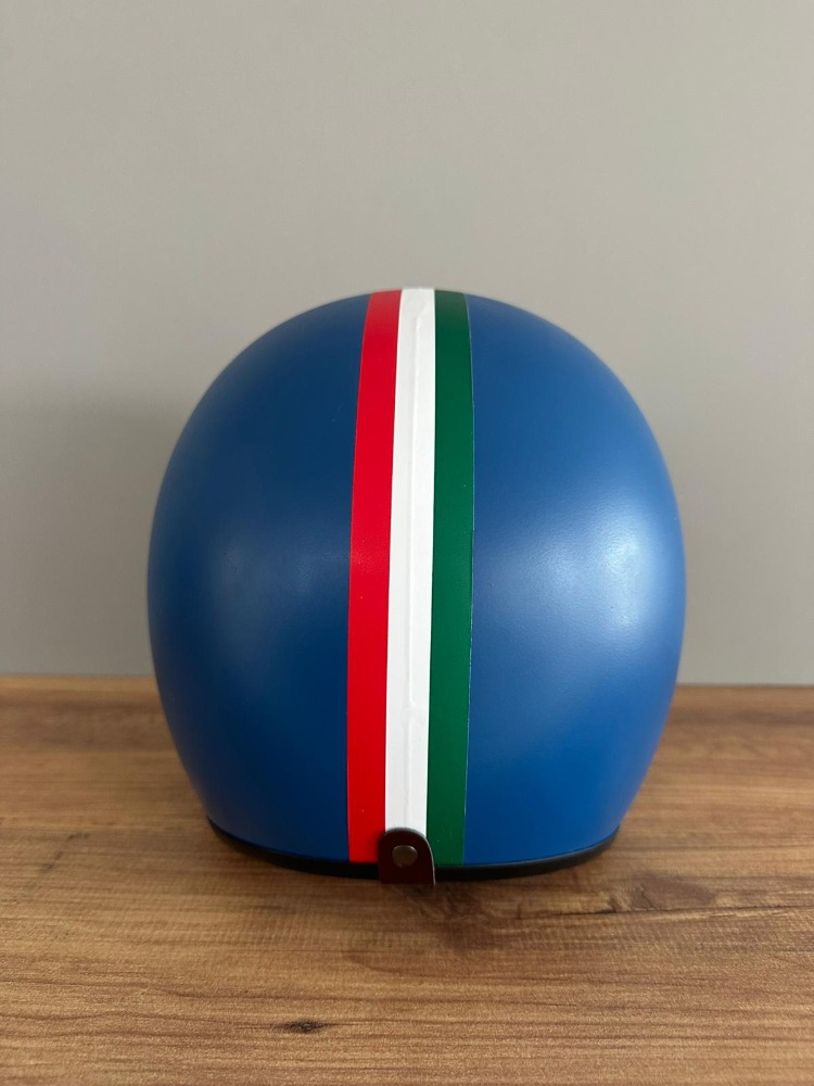 RETRO YARIM KASK MAVİ