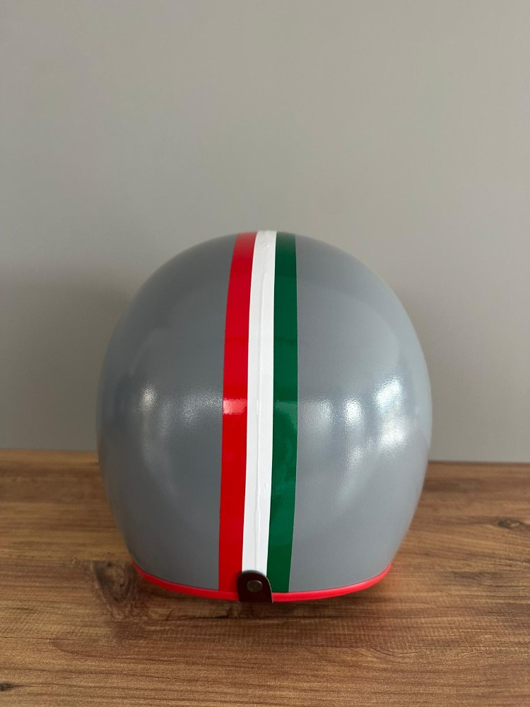 RETRO YARIM KASK GRİ