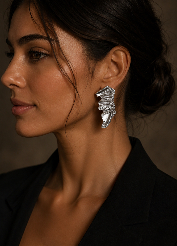 İthal Silver Tasarım Küpe