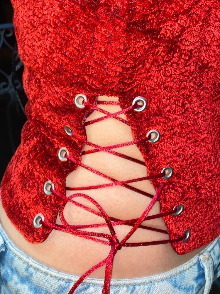 Red Velvet Corset