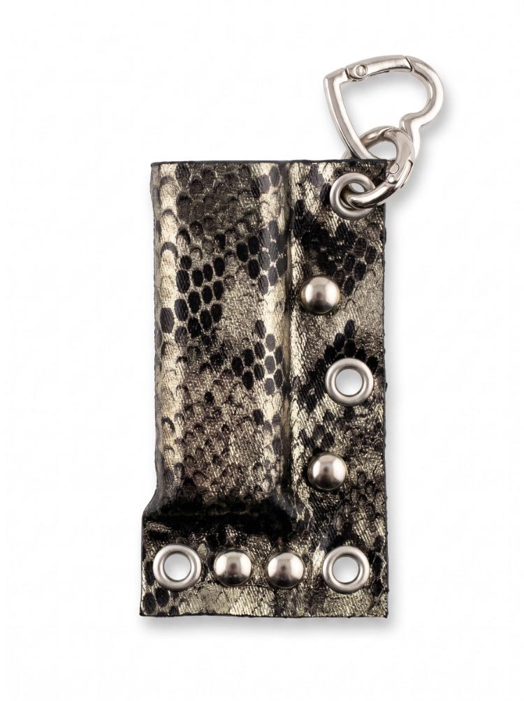 snake skin pattern leather case