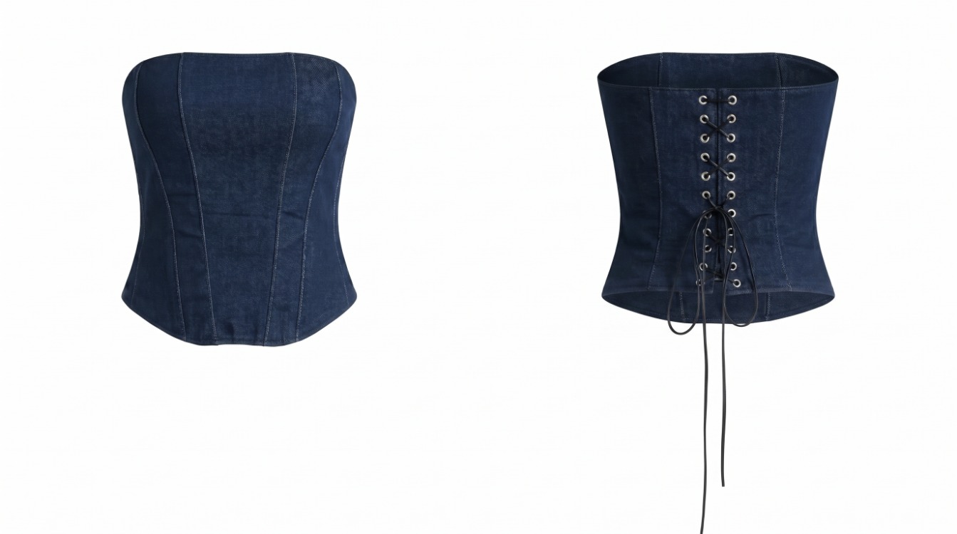 Aurelie Denim Corset