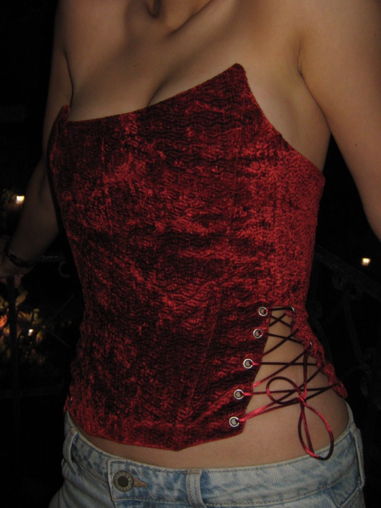 Red Velvet Corset
