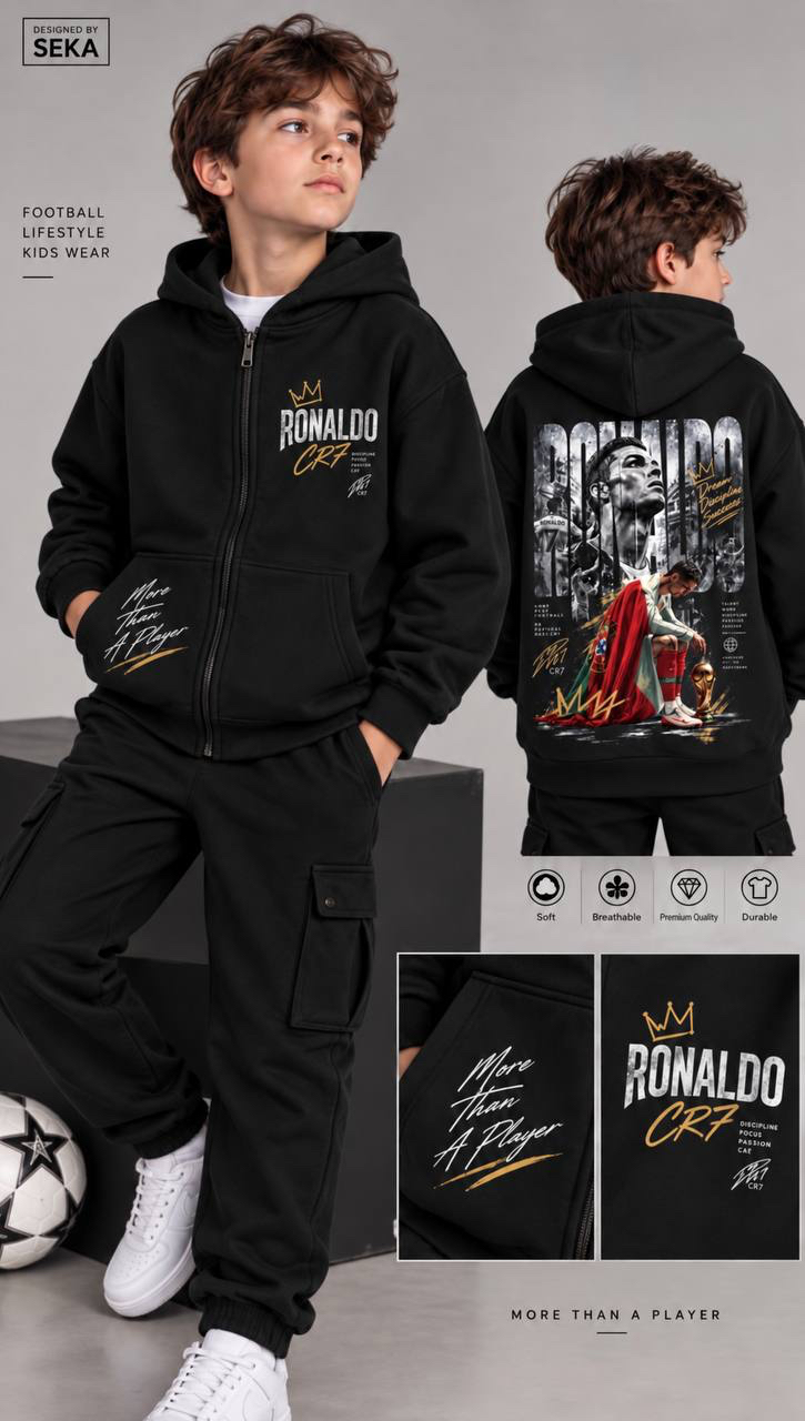 Ronaldo önü fermuarlı sweat