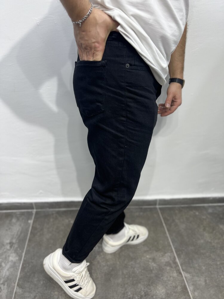 Yüksel bel siyah boyfrend kot pantolon