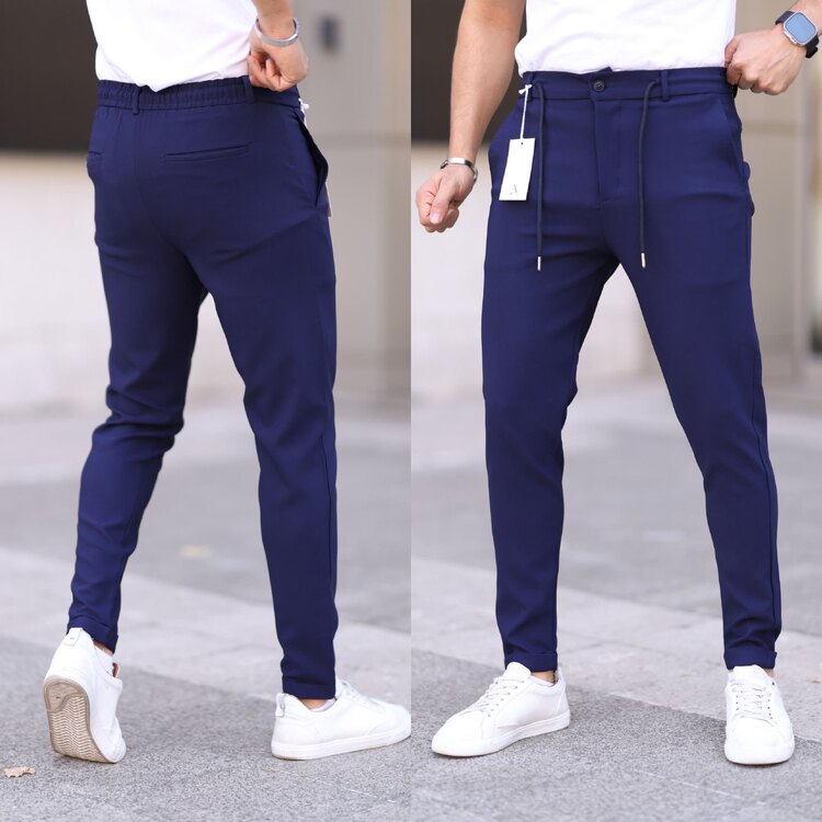 Likralı double paça jogger