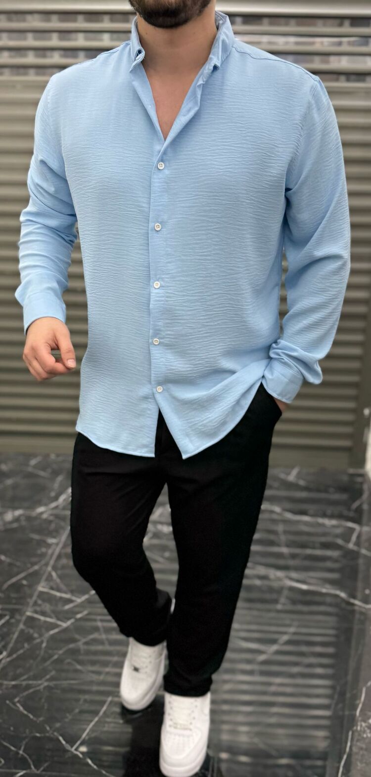 AEROBİN KUMAŞ TİRİL GÖMLEK