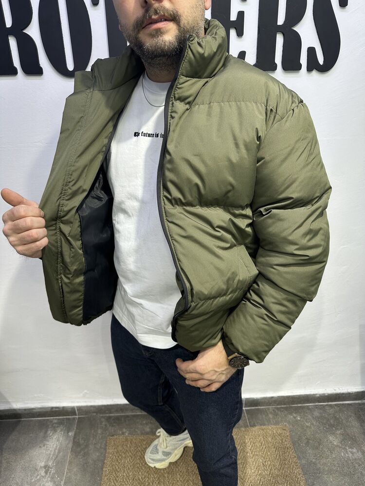 şişme haki mont